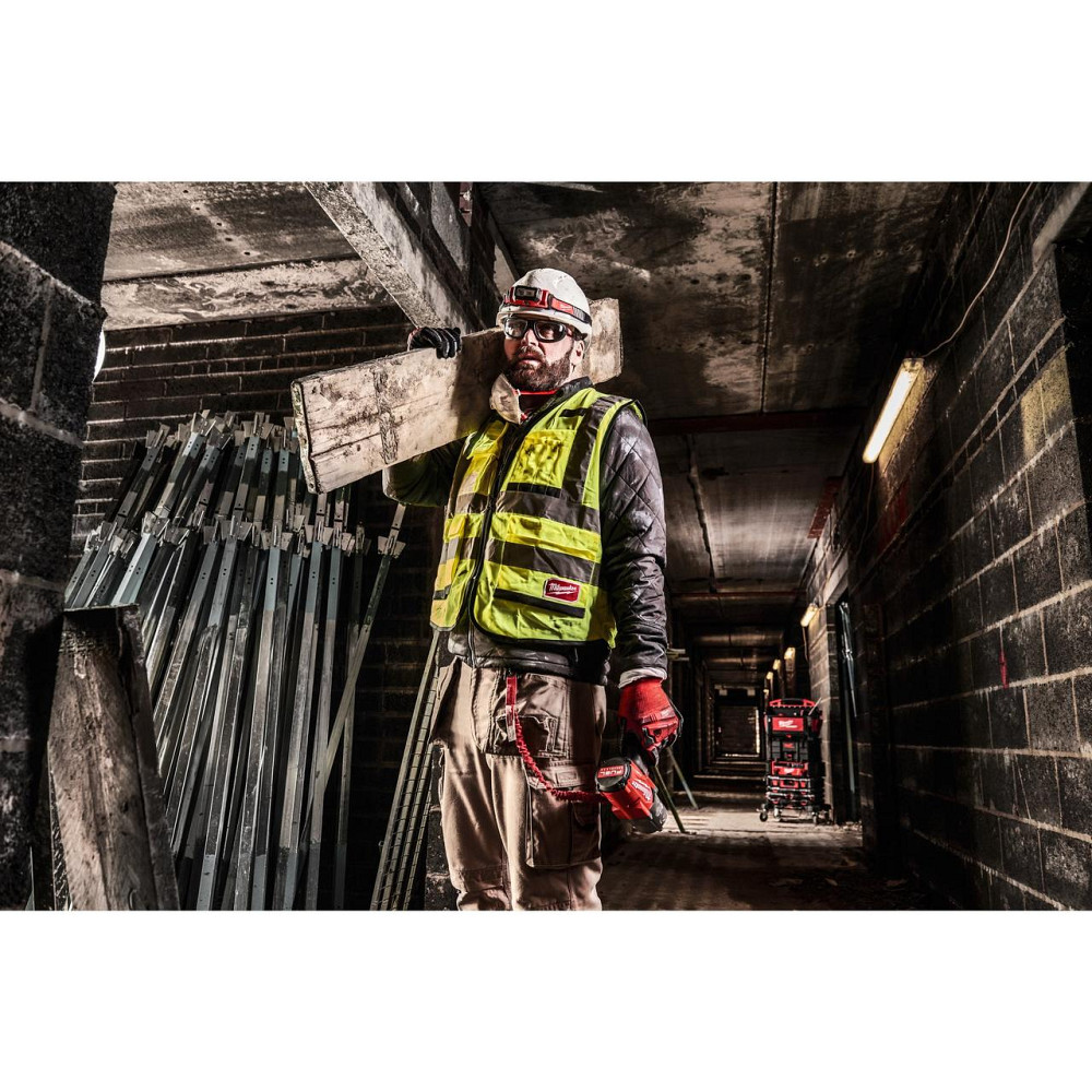 Жилет сигнальный Hi-Viz PREMIUM MILWAUKEE желтый, размер L/XL Одесса - изображение 3
