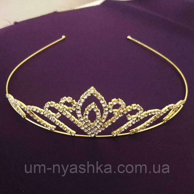 Корона Диадема на обруче Золото Кривий Ріг - фото 3