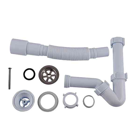 Сифон OPTIMUM для біде з нарізним випуском і гофротрубою 32 * 40/50 OPTI 18050 Київ