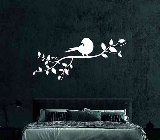 Декоративное настенное Панно «Птичка на ветке», Декор на стену Киев