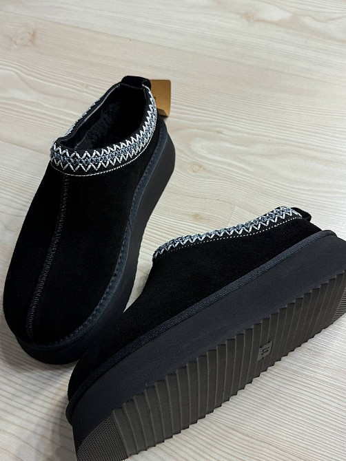 Уггі жіночі Itts 1702-1 капці на платформі замшеві з вишивкою чорні, 37, 23,5 см Київ - фото 17