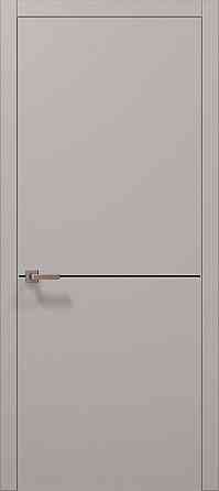 Двери экошпон, Полотно, серия PLATO (PL-21) Серый мат. (МЧ) Киев