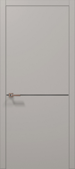 Двері екошпон, Полотно, серія PLATO (PL-21) Сірий мат. (МЧ) Київ - фото 1