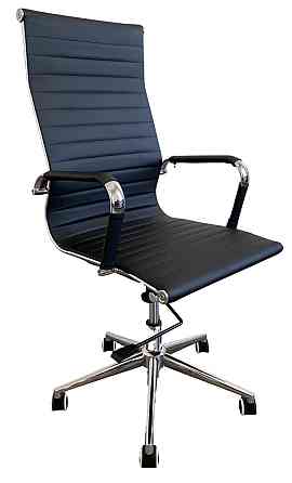 Офисное кресло руководителя Tehforward Slim TF Tilt хром Черный Киев