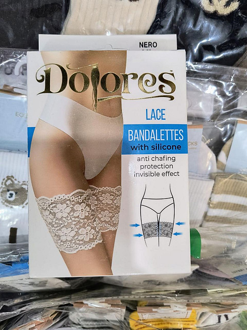 Бандалетки кружевные черные Dolores “Bandalettes Satin” S Киев - изображение 5