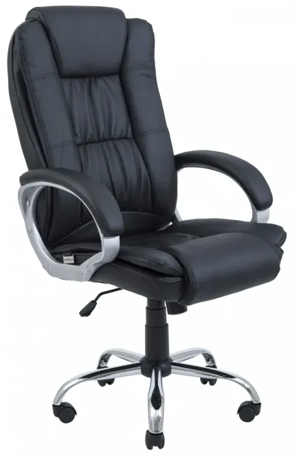 Офісне Крісло Керівника Richman California Хром М2 AnyFix Чорний Київ - фото 1