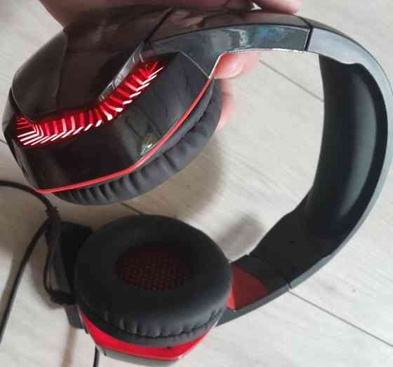 Навушники Real-El GDX-7800 Black-Red 7.1 Virtual ( наушники подсветка) Харків