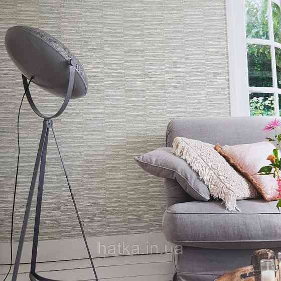 Шпалери флізелінові еко Rasch Kerala 0.53х10 м гладкі однотонні бежеві з перламутром Київ