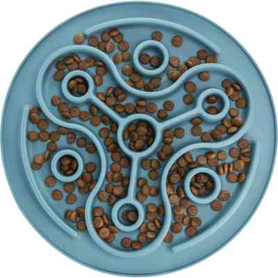 Посуд для собак Trixie Килимок Pillars Повільне годування d 28 см (блакитний) (4011905250373) Вінниця