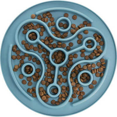 Посуда для собак Trixie Коврик Pillars Медленное кормление d 28 см (голубой) (4011905250373) Винница - изображение 3