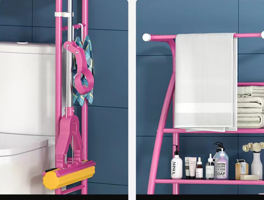 Полка для ванной комнаты над стиральной или сушильной машиной, складная, белая полка 65х25х175 см Каменец-Подольский - изображение 7