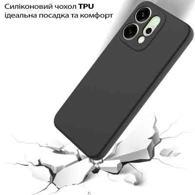Чохол до мобільного телефона BeCover Silicone Oppo Reno14 / 14FS 5G Black (713791) Вінниця