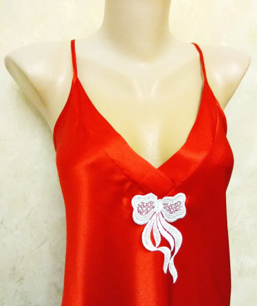 Ночнушка атласна Jasmin 1802 (Червоний) 3XL Вінниця