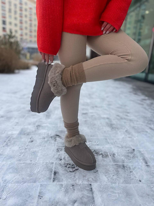 PLPS Угги жіночі PLPS 5802 хакі (зима, замша натуральна) (5664) 39 Коломыя - изображение 10