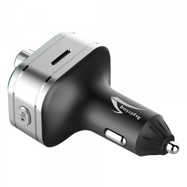 Автомобільний FM-трансміттер Aspiring Wave 3 PD 20W LED/Bluetooth/MicroSD/DSP/QC3.0 (WV965771) Киев - изображение 7