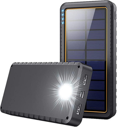 Портативна батарея Solar Power Bank 26800mAh HX160S6 Сонячний зарядний пристрій Вінниця - фото 1