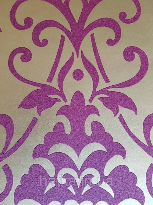 Вінілові шпалери на флізелін AS creation Attractive вензель великий структурний бордовий червоний на Київ - фото 2