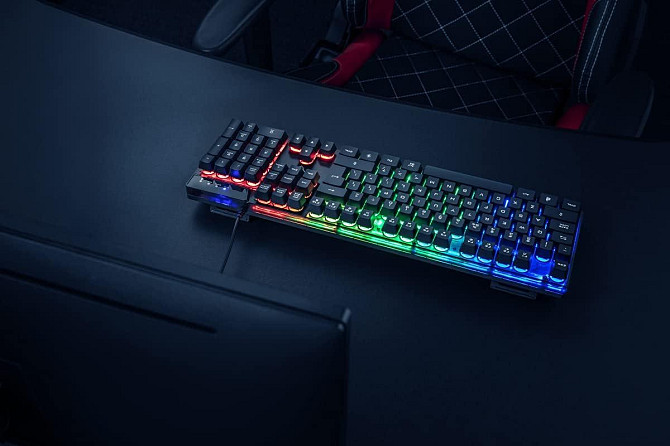 Игровая клавиатура Trust GXT 835 Azor с подсветкой проводная 3 режима LED, полноразмерная, QWERTY (а Киев - изображение 5