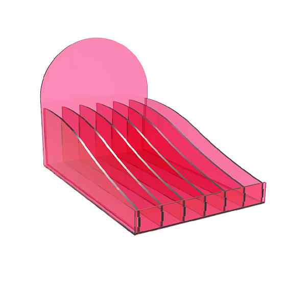 Підставка EKOSTAR для косметики 196х311х200 рожевий акрил Київ