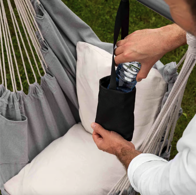 Кресло гамак подвесное для дома сада террасы удобное бразильское кресло кокон из ткани Di Volio Fira серый Киев - изображение 4