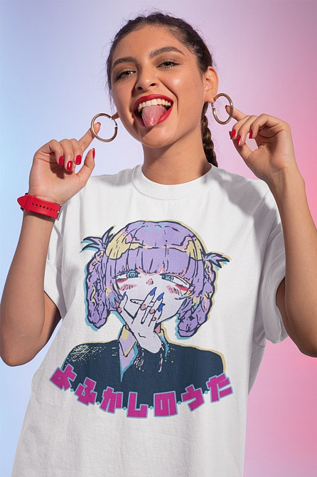 Футболка для мальчика аниме Назуна Йофукасхи Но Ута оверсайз (рост от 165 до 180 ) Черний AnimeJ0333m Днепр - изображение 1