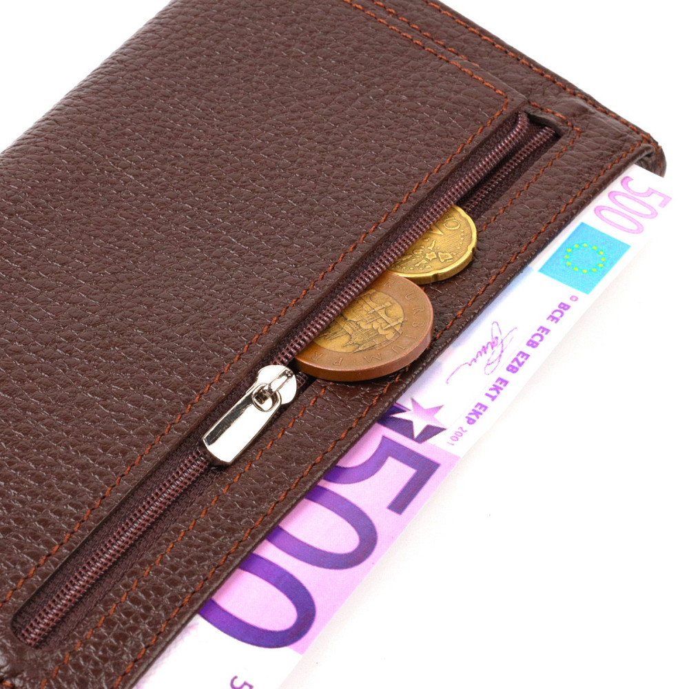 Багатофункціональний гаманець для жінок з натуральної шкіри CANPELLINI 21828 Коричневий Київ - фото 7