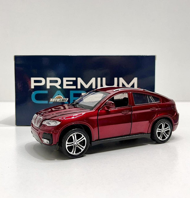 Машина джип Автосвіт BMW x6 металева інерційна 14см Червона (AP-1759) Чернигов - изображение 1