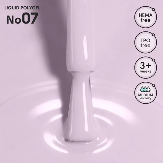 Жидкий полигель для ногтей 07 Liquid PolyGel Shelly 12 мл Киев