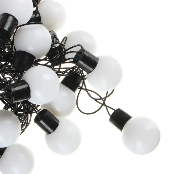 Гирлянда матовый шарик 28LED 5м (флеш) 10мм, Новогодняя бахрама, Светодиодная гирлянда, Уличная гирлянда Коломия