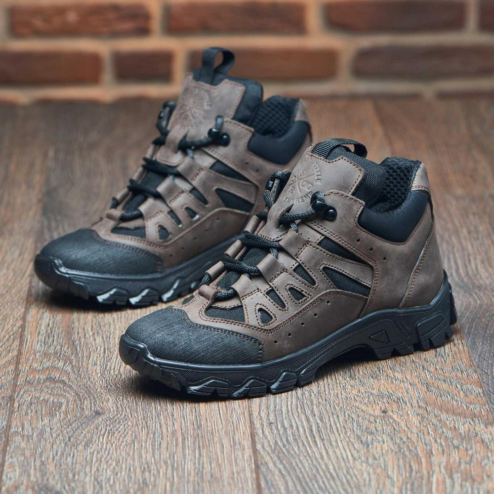 Тактичні кросівки шкіра з кордурою.Коричневі.11-01 Харків - фото 9