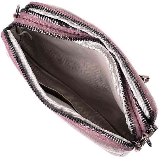 Сумка женская интересного цвета на два отделения из натуральной кожи Vintage 22279 Фиолетовая Киев