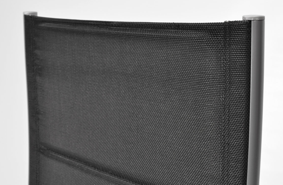 Складной садовый стул MODENA eDomator алюминиевый с регулировкой спинки, Серебряно-черный (Польша) Киев - изображение 8