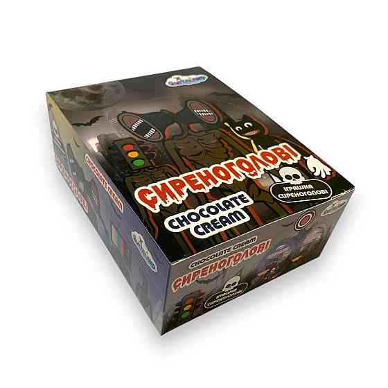 Шоколадне яйце з іграшкою Сиреноголовий (уп 12 шт) — солодкий сюрприз для дітей та фанатів хорорів Харків