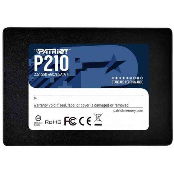 Накопичувач SSD 1TB Patriot P210 2.5" SATAIII TLC (P210S1TB25) 2.5" Харків