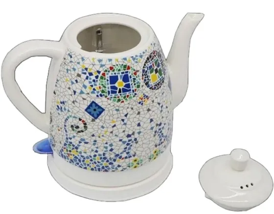 Керамический электрочайник Domotec MS-7837 1,4 л, 1000 Вт, стильный дизайн, вращение 360°, удобный в Киев
