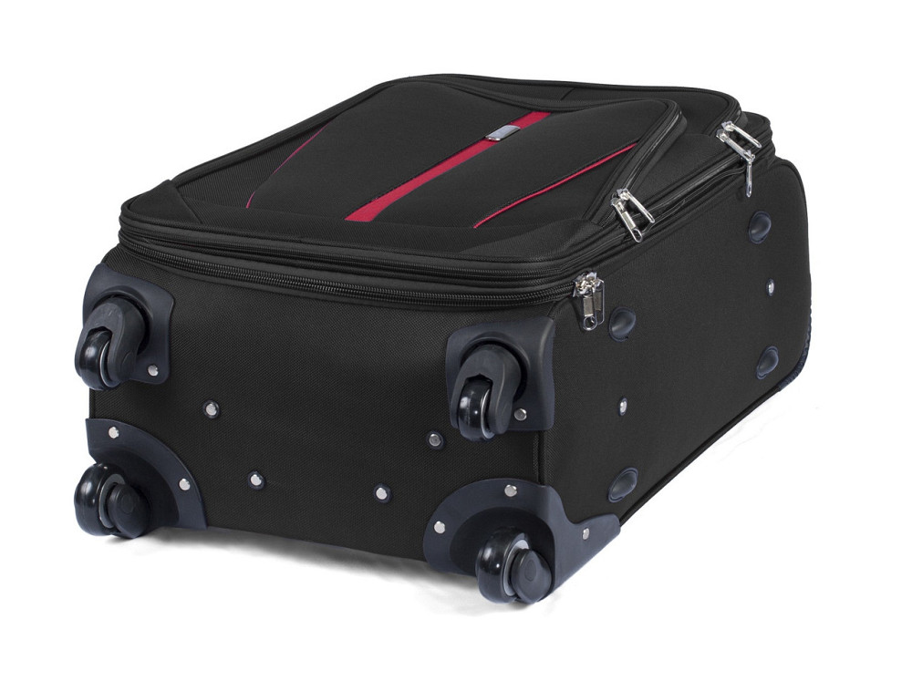 Валіза тканинна WINGS 1706 мала 55 см чорна 4 колеса Київ - фото 9