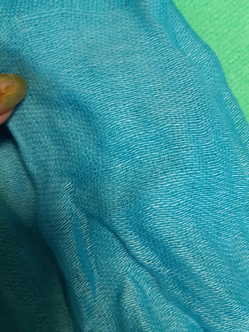 Шарф бирюзовый женский - размер шарфа приблизительно 170*65см, 100% полиэстер Киев - изображение 3