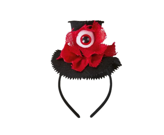 Обруч на Хэллоуин Шляпа с глазом one size черно-красный Киев