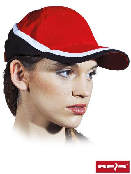 Бейсболка "Reis" червоно-біло-чорна, 100% бававна, щільність 260 г/м² Київ - фото 1