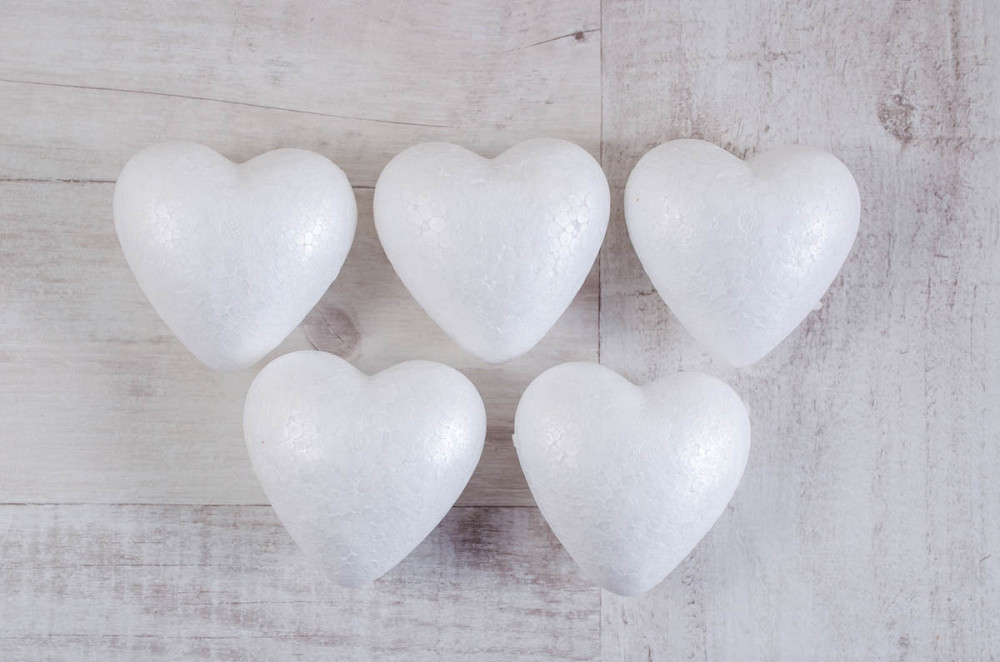 Набір пенопластових фігурок "1 Вересня" 740616 "Серце", 5шт/уп., 85mm, шт Київ - фото 1