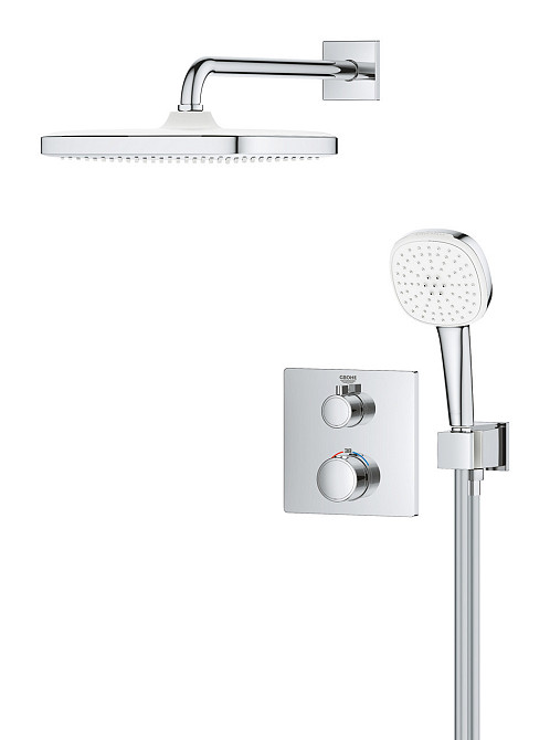 Душова система прихованого монтажу з термостатом Grohe Grohtherm (34871000) ( 11452 ) ( 23077 ) Харків - фото 6