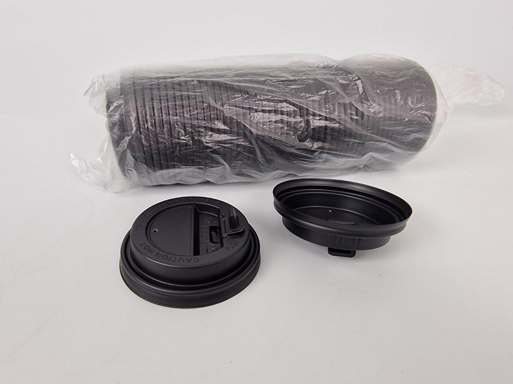 Крышка для стакана  бумажный  Ф75 (гар) черная Днепр ( на 250мл Маєстро) (50 шт) Харьков - изображение 1