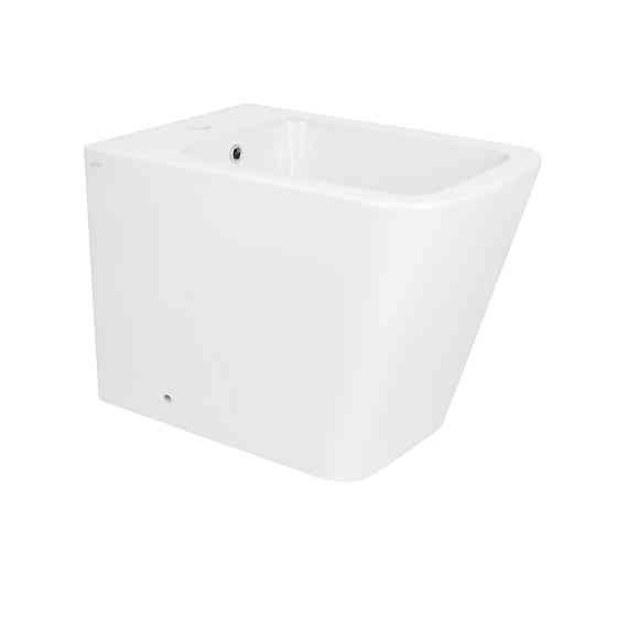 Биде напольное Qtap Crow 545х360х410 White QT05443370W Киев