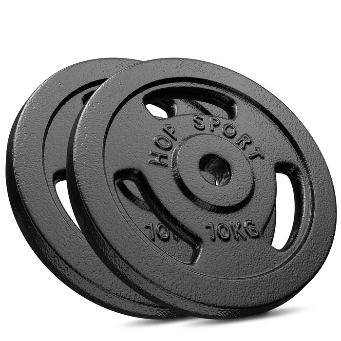 Сет з металевих дисків Hop-Sport Strong 2x10кг Київ - фото 1