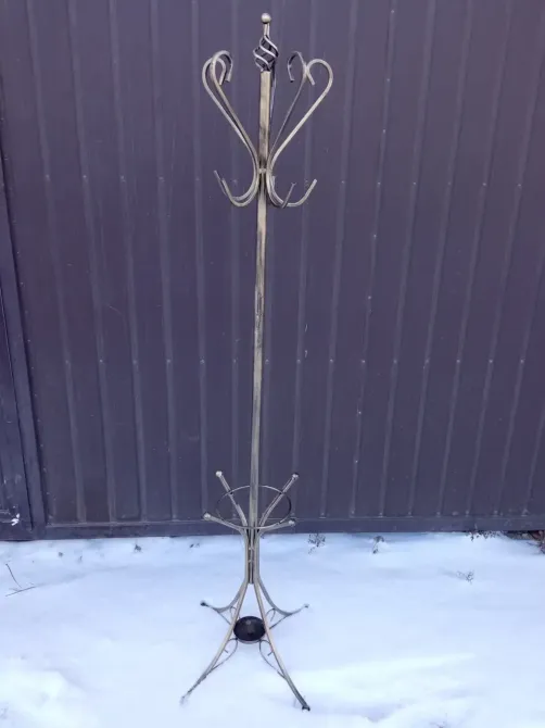 Кована вішалка стійка підлогова для одягу M-083 для одягу Б3914 Бежевий Київ - фото 2