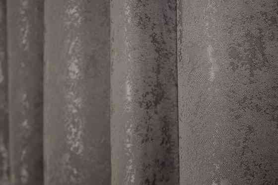 Шторна тканина льон мармур, колекція "Pavliani" колір коричнево-сірий 1373ш Київ
