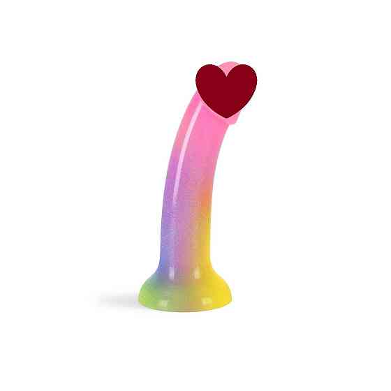 Дилдо з градієнтом та блискітками Love To Love Dildolls — Stargazer, ультрам’який Sex Aura Київ