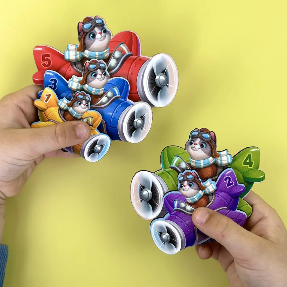 Дерев'яний дитячий сортер "Літаки більше - менше" (ПСД299) PSD299 Вінниця - фото 3