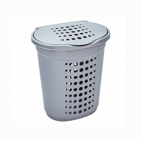 Корзина для белья 60 л Серая, Алеана Одесса - изображение 1