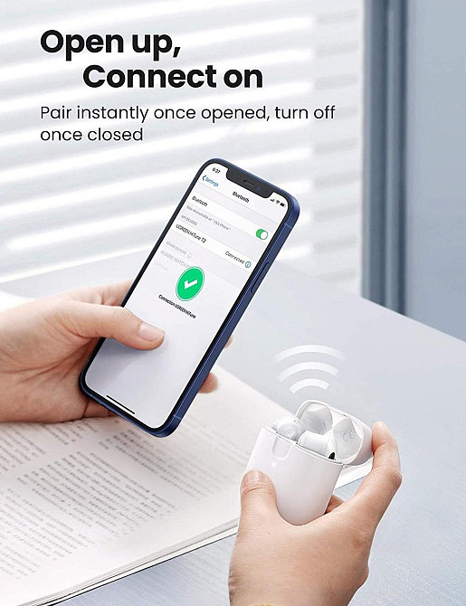 Bluetooth-гарнітура Ugreen WS105 White (80652) Білий Харків - фото 6